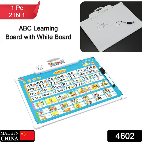 Educational board with musical alphabet and drawing mat