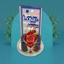 Lovely Rose Gift Showpiece, Love showpiece Valentine's Day Gift, Cute Anniversary, Wedding, Birthday, Boyfriend, Husband Romantic Unique Gift Set, Home Decoration Gift Set (1 Pc)