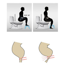 Convenient white squat stool for toilet, featuring a non-slip design.