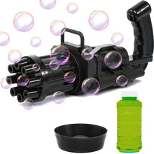 Battery-operated bubble gun with multiple holes for bubbles