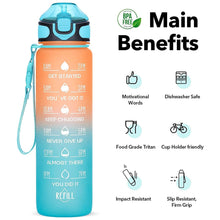 Time marker water bottle for gym