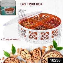 Multipurpose Silver Dry Fruit Storage Box with Dividers